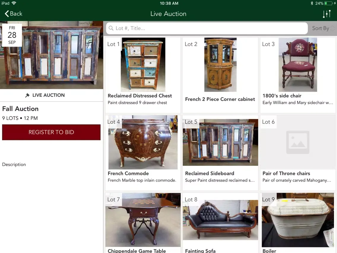 Southern Heirs Auction iPad  سکرین شاٹس