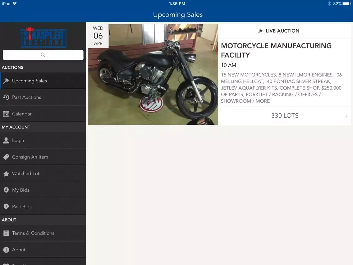 Stampler Auctions iPad  Screenshots