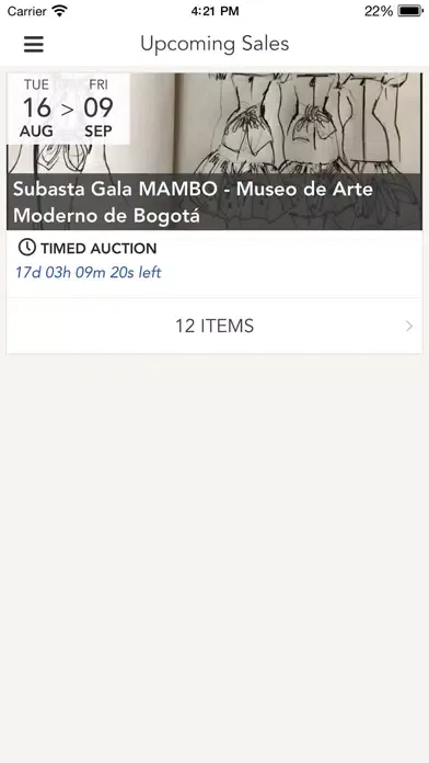 Subasta Gala MAMBO應用截圖