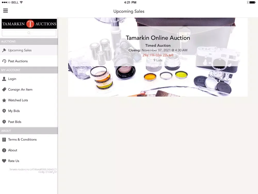 Tamarkin Auctions, Inc iPad  Screenshots