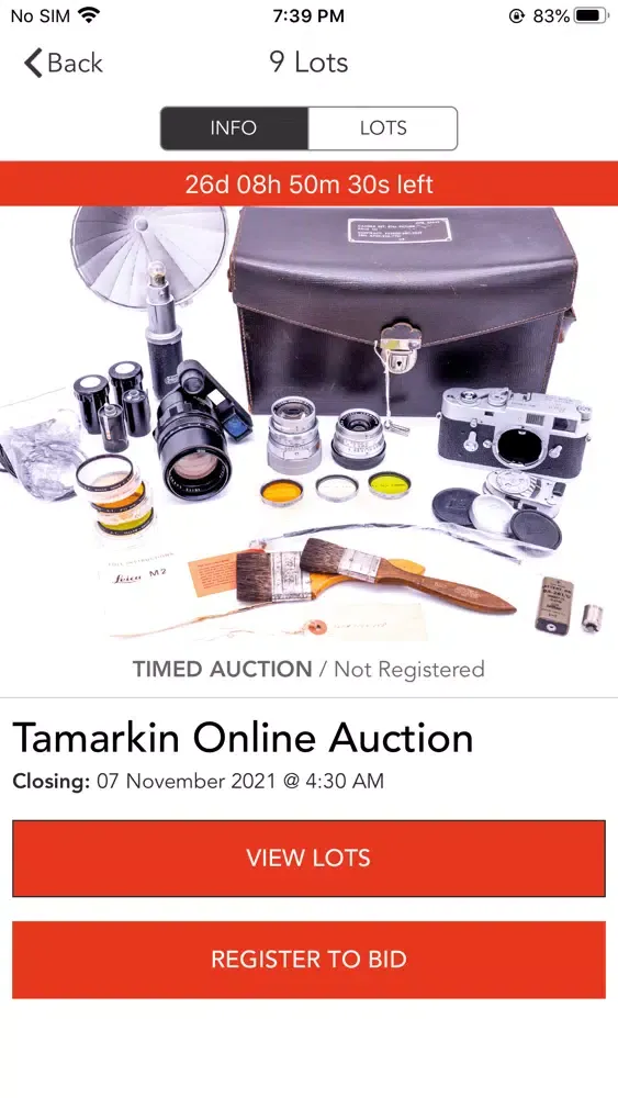 Tamarkin Auctions, Inc Screenshots
