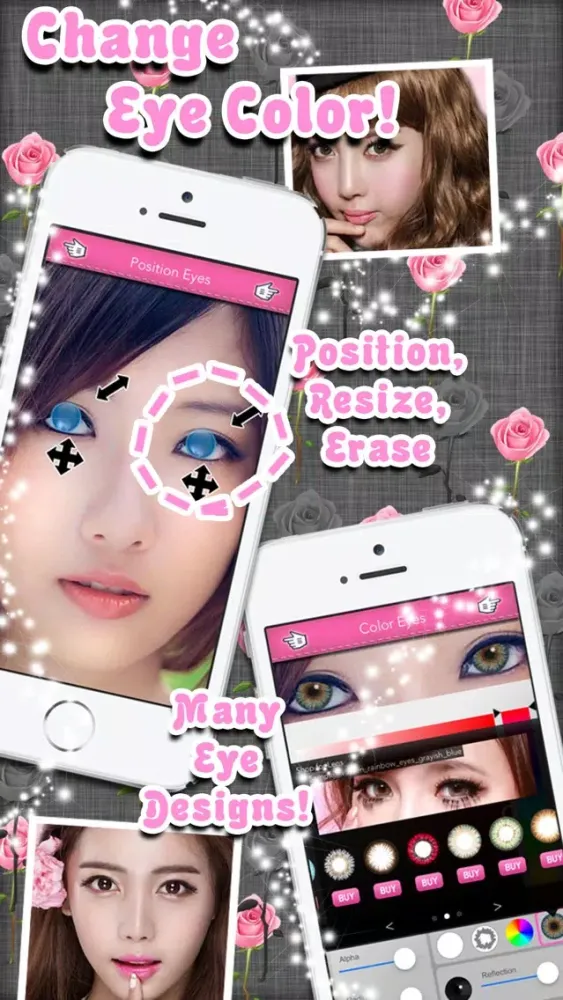 Captures d'écran de Eye Colorizer - Beauty Eye Color Changer Effect