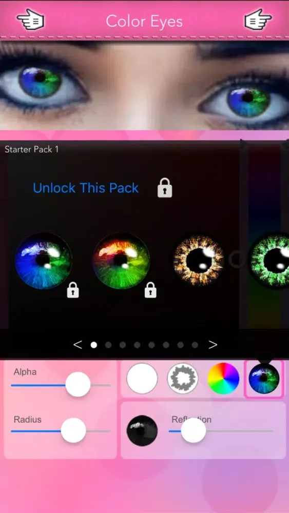 Captures d'écran de Eye Colorizer - Beauty Eye Color Changer Effect