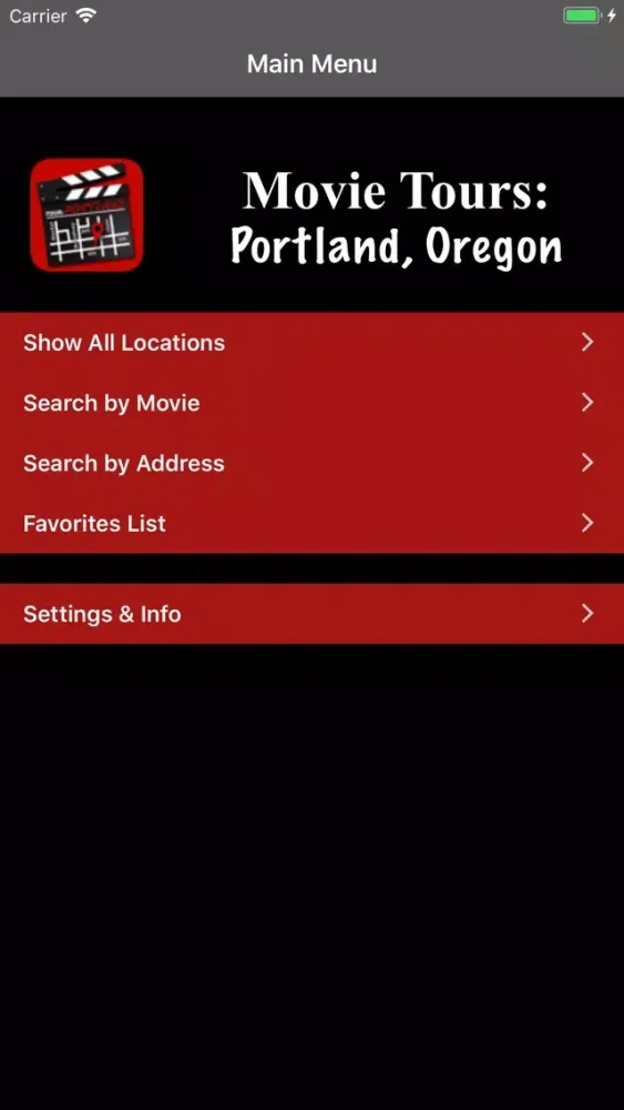 Movie Tours: Portland Oregon 스크린샷