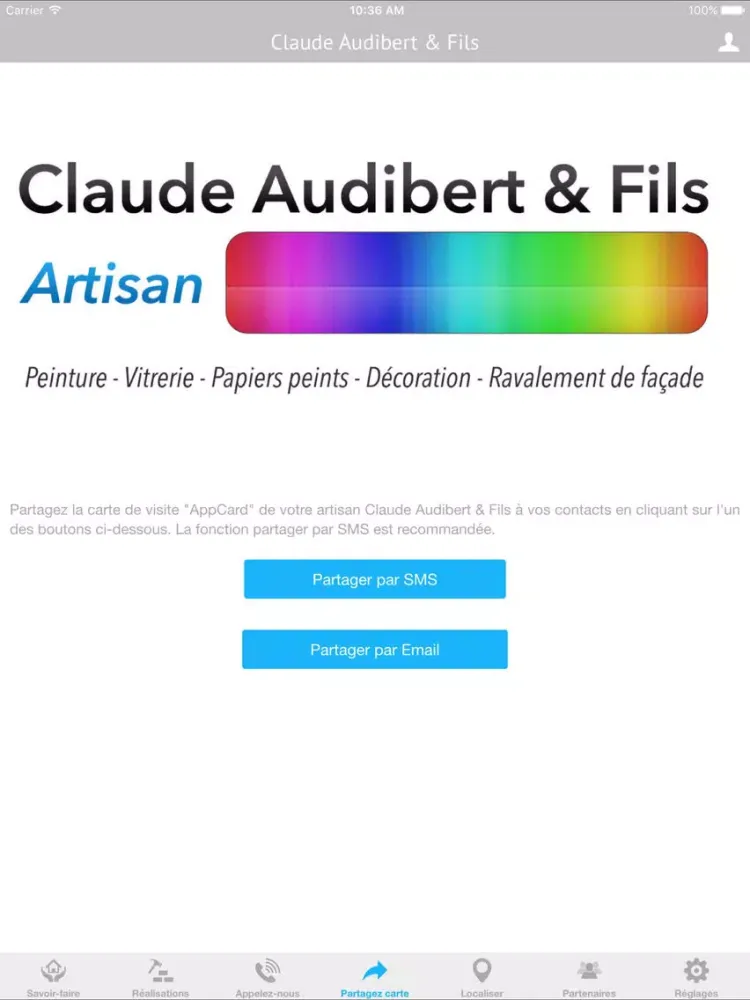 Capturas de tela do Audibert Artisan - Peintre en batîment iPad 
