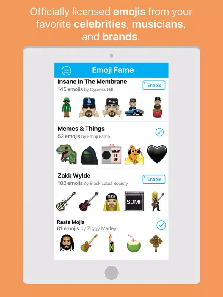 Screenshot di Emoji Fame iPad 
