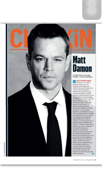 Screenshot di Esquire España