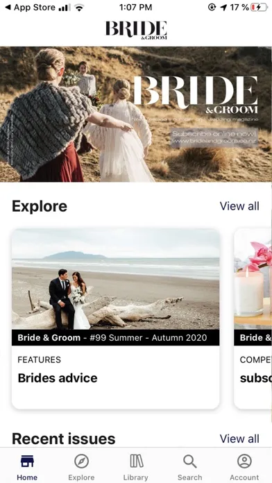 Скриншоты Bride and Groom magazine