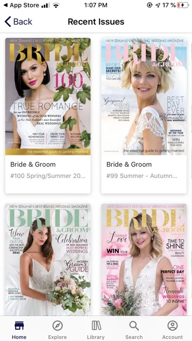 Скриншоты Bride and Groom magazine
