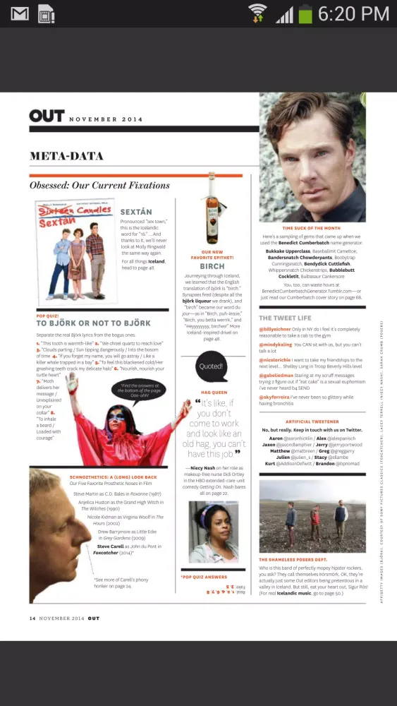 OUT Magazine Screenshots