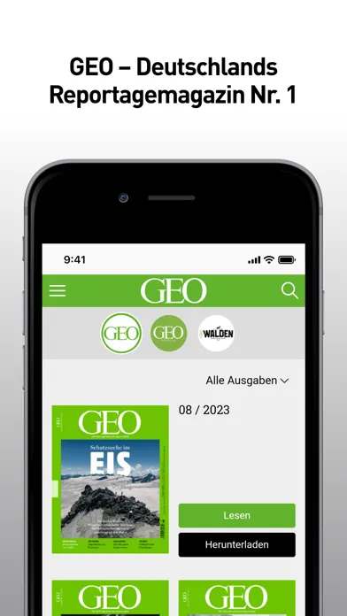 Capturas de pantalla de GEO Digital Magazin