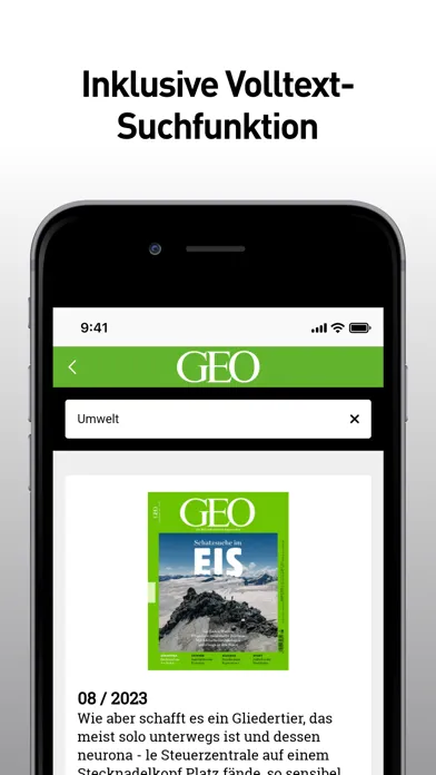 Capturas de pantalla de GEO Digital Magazin