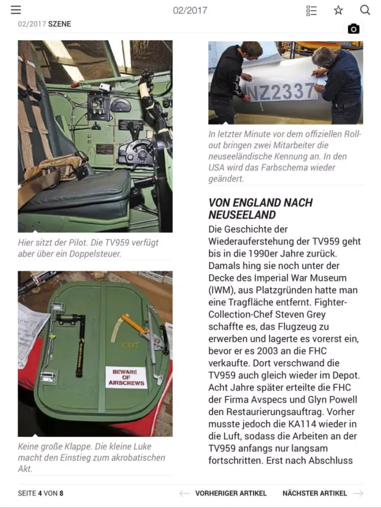 تصاویر Klassiker der Luftfahrt iPad 