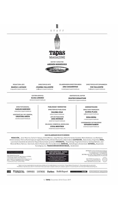 TAPAS Magazine Screenshots