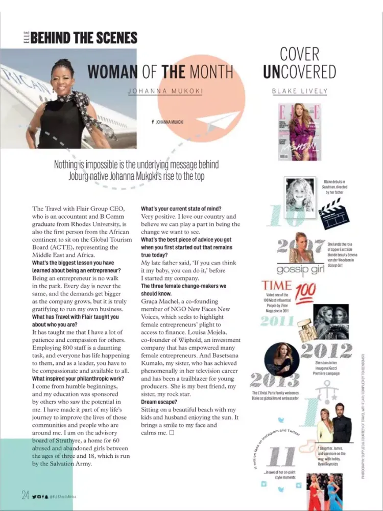 ELLE Magazine South Africa iPad  Screenshots