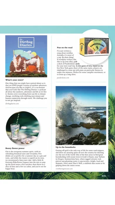Zrzuty ekranu ROVA Magazine