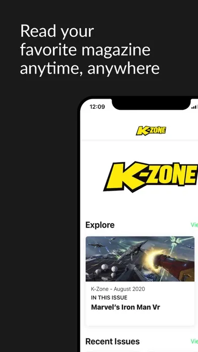 Capturas de tela do K-Zone Magazine