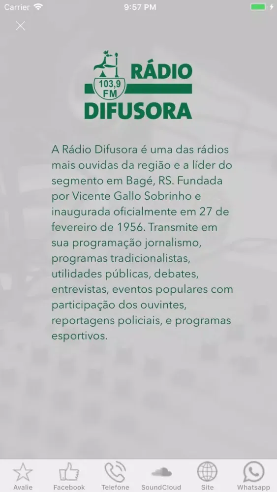 Difusora FM - Bagé-RS سکرین شاٹس
