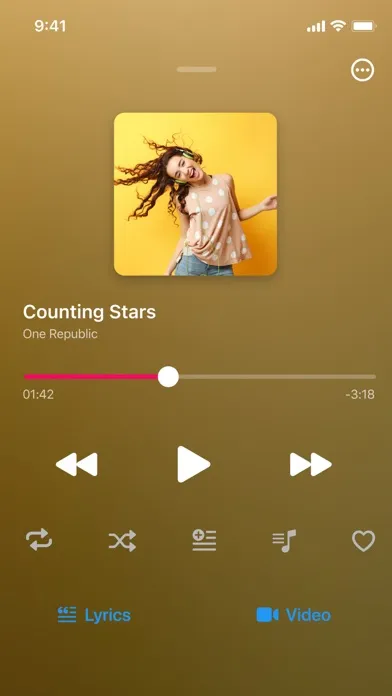 Tangkapan layar Audify Music Player
