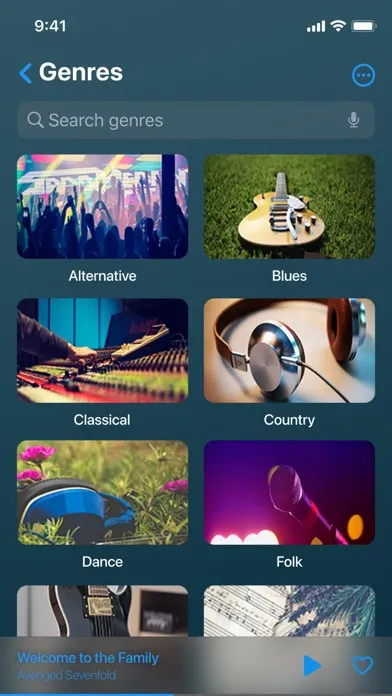 Tangkapan layar Audify Music Player
