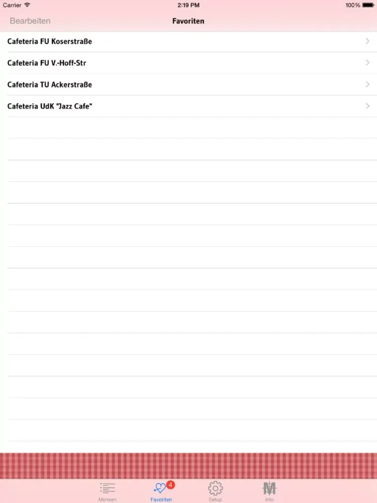 Скриншоты Mensa-Jäger: Mensa Speiseplan iPad 