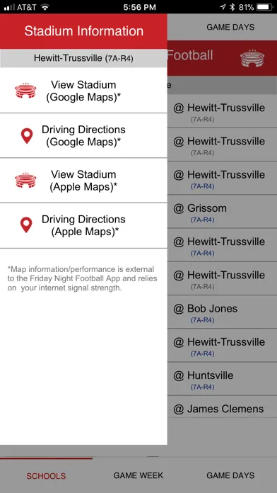 Captures d'écran de Friday Night Football Alabama