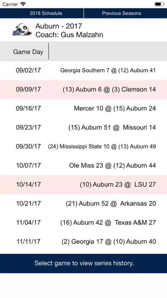 Auburn Football 1902-2018应用截图