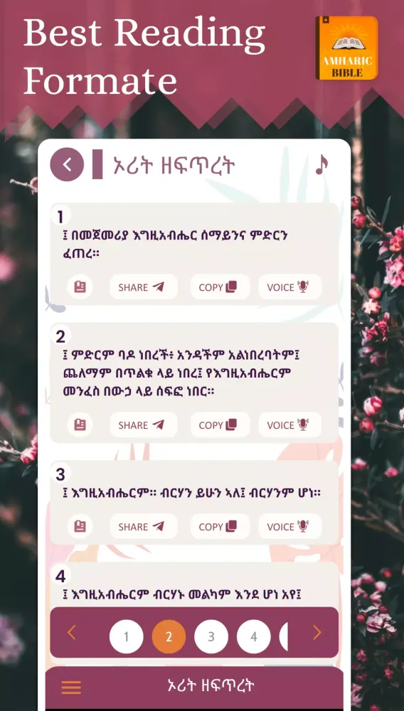 Amharic Bible Screenshots
