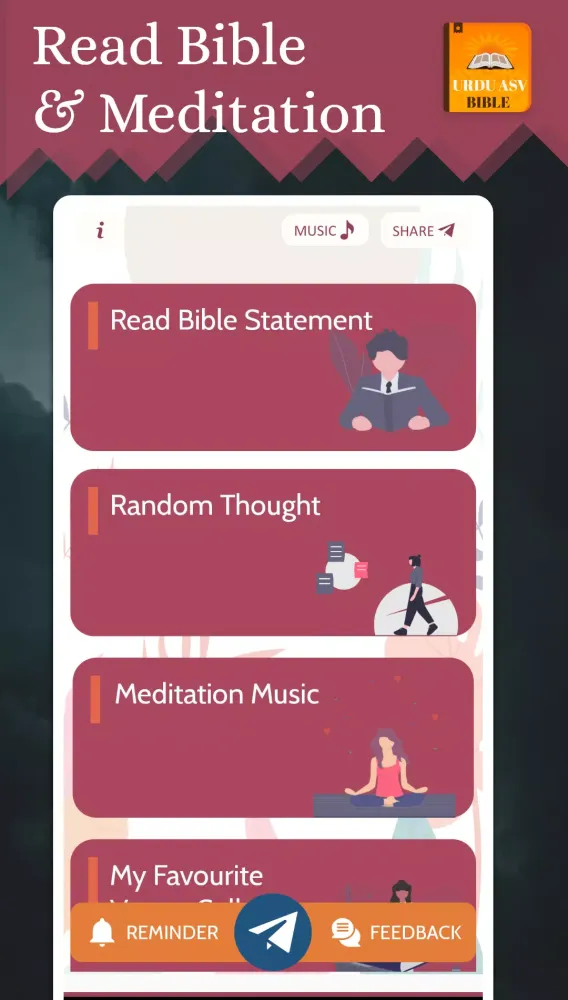 Capturas de pantalla de Holy Urdu English ASV Bible