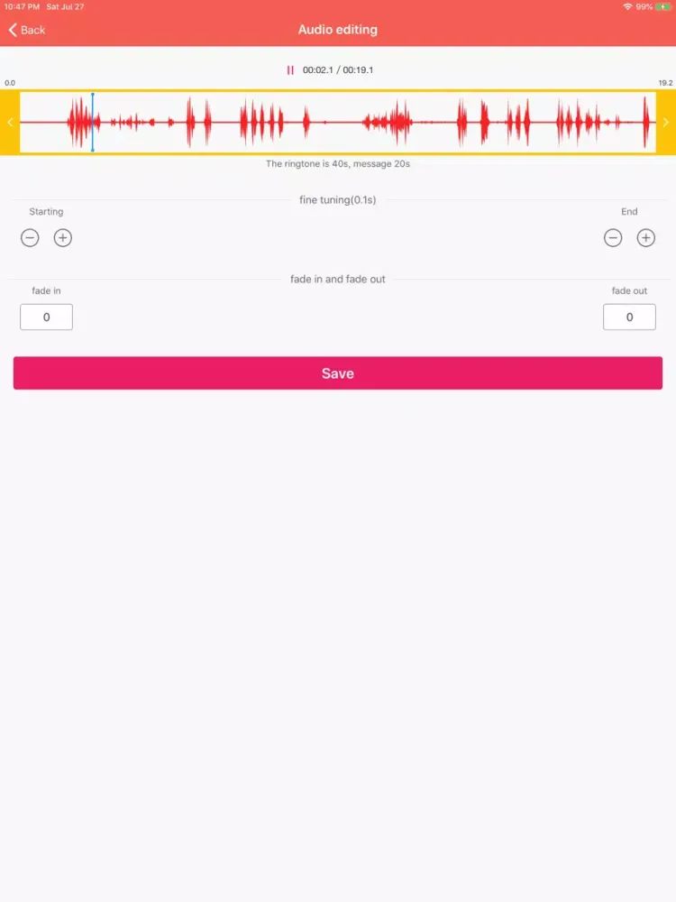 Ringtone Maker - the ring app iPad  Screenshots