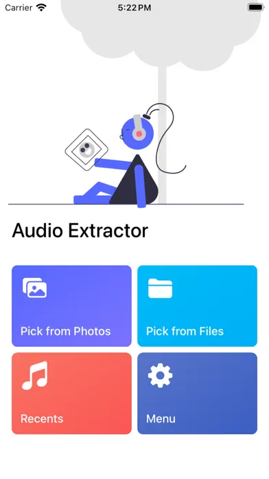 Tangkapan skrin Audio Extractor + Video to MP3