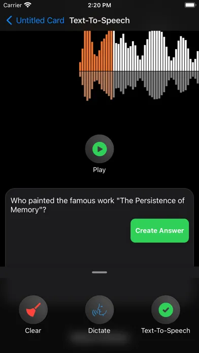 Audio Flashcards App スクリーンショット