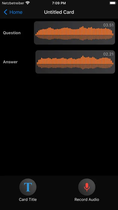 Audio Flashcards App スクリーンショット