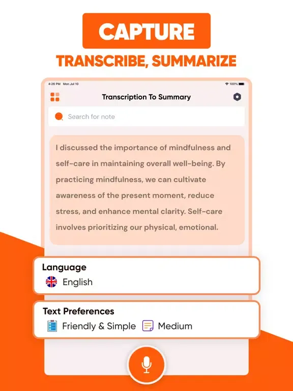 Transcribe Ai : Speech to Text iPad  스크린샷