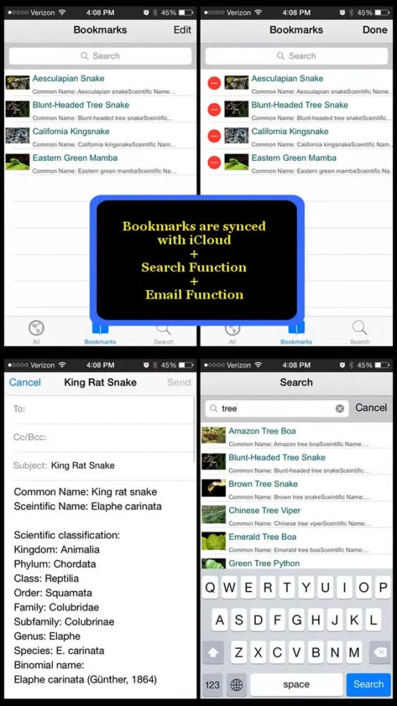 Скриншоты Snakes Encyclopedia Plus+