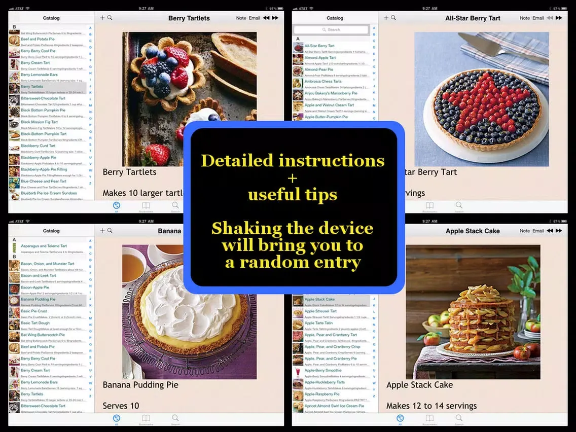 Screenshot di Pies & Tarts Recipes iPad 