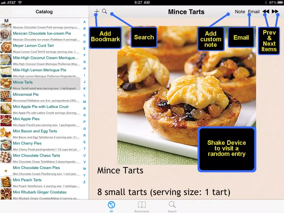 Screenshot di Pies & Tarts Recipes iPad 