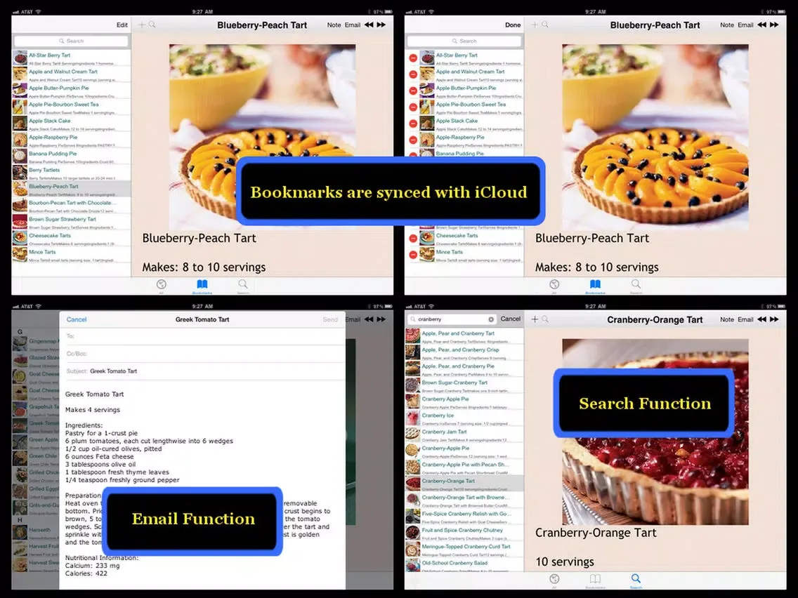 Screenshot di Pies & Tarts Recipes iPad 