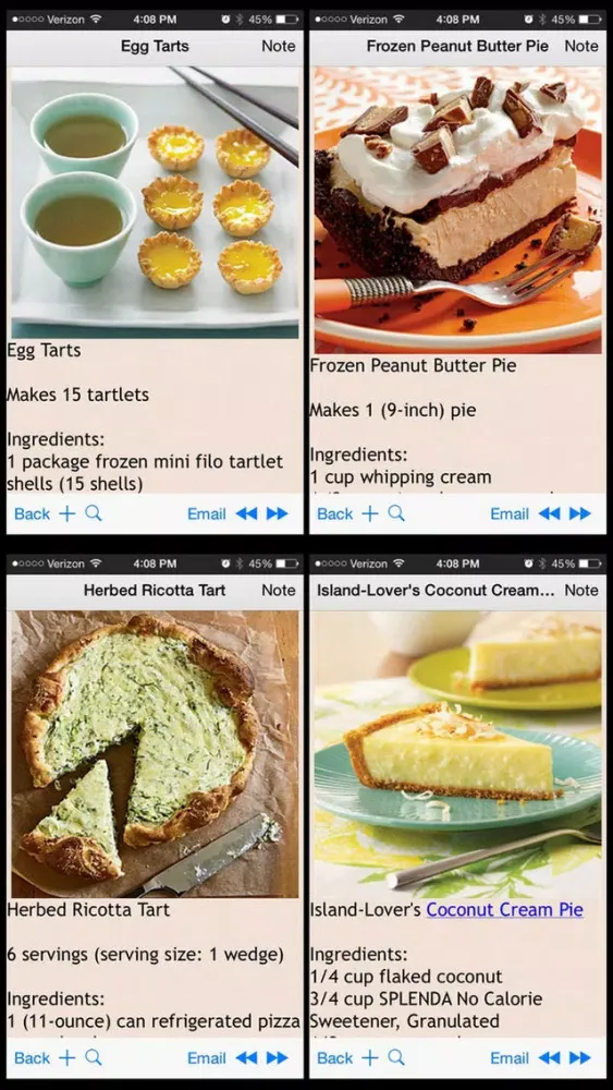 Screenshot di Pies & Tarts Recipes
