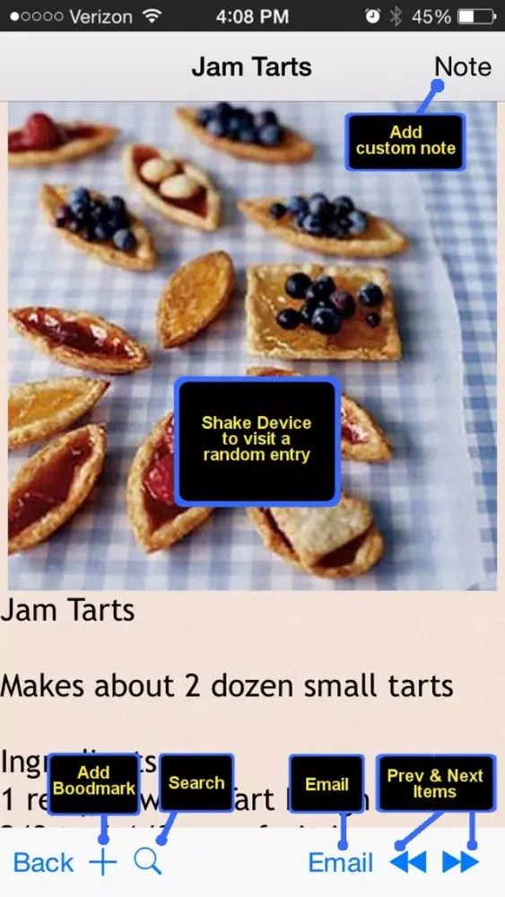 Screenshot di Pies & Tarts Recipes