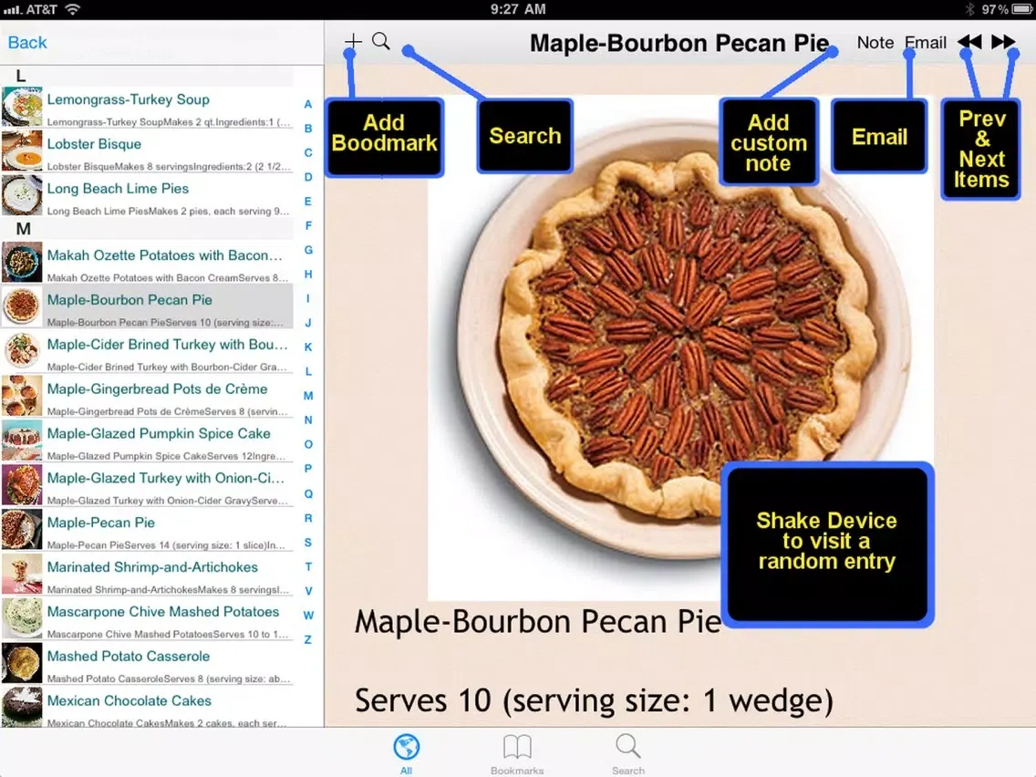 400 Thanksgiving Recipes iPad 應用截圖