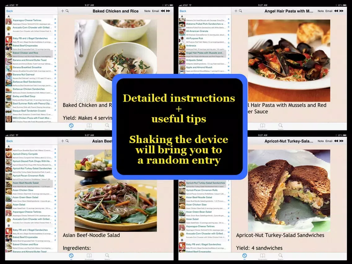 Zrzuty ekranu Egg-Free Recipes iPad 