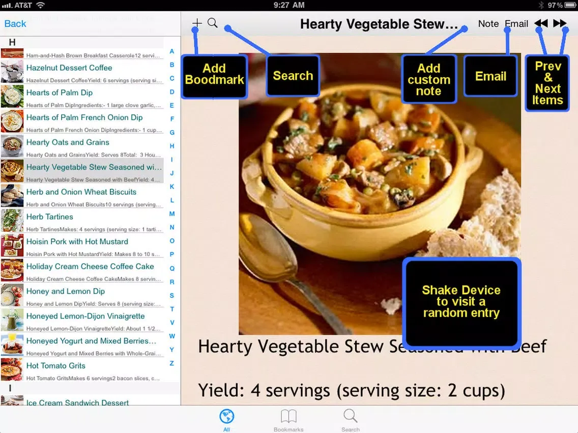 Zrzuty ekranu Egg-Free Recipes iPad 
