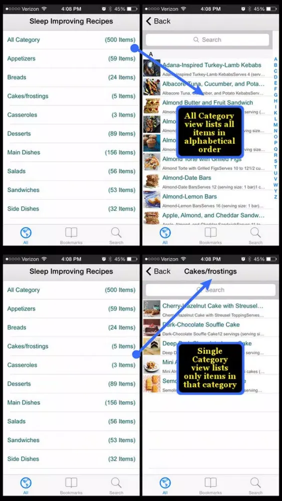 Sleep Improving Recipes Ekran Görüntüleri