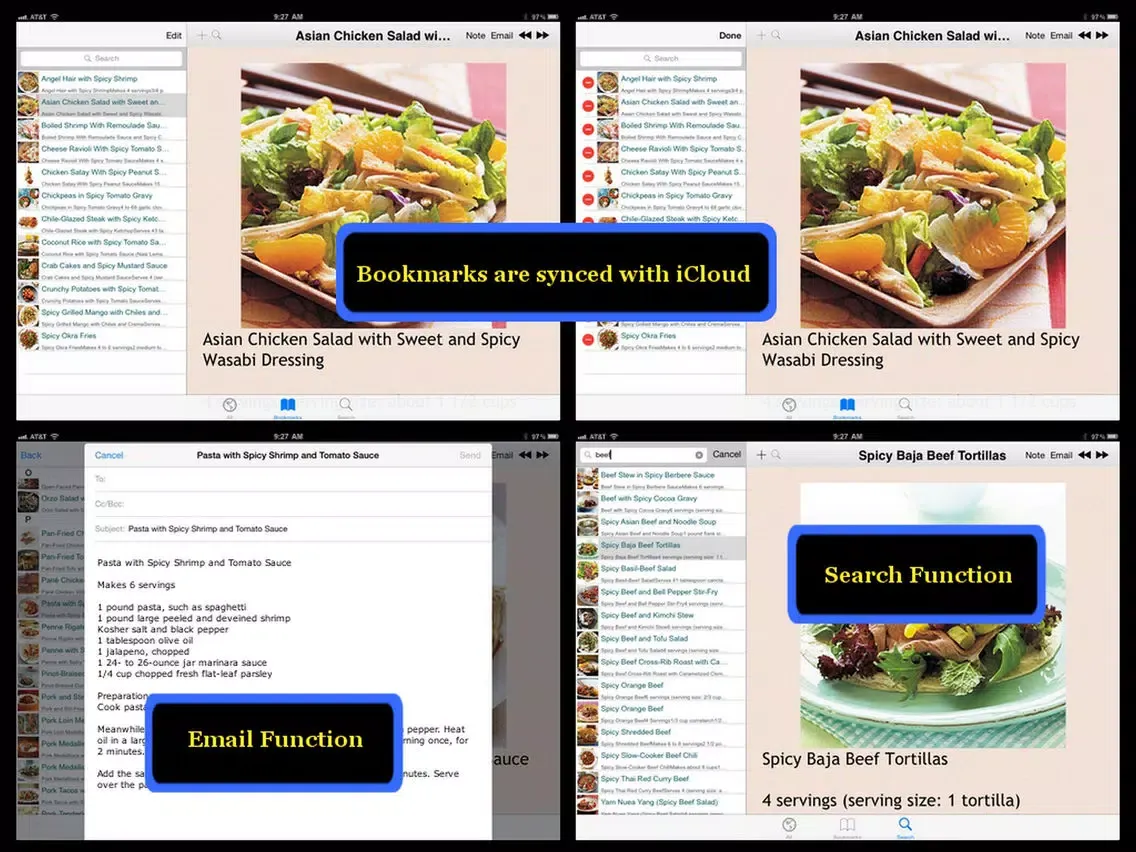 Screenshot di 470 Spicy Recipes iPad 