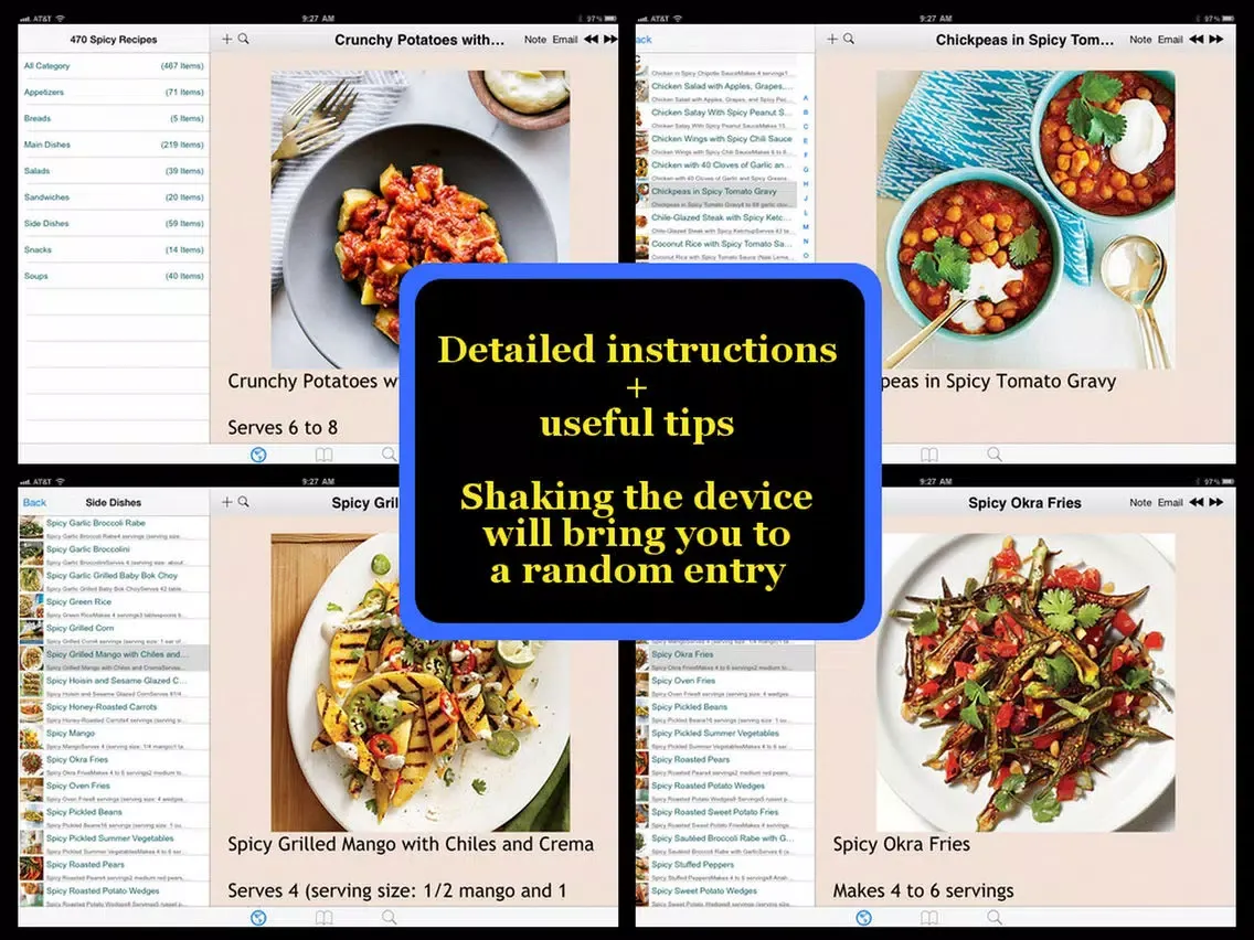 Screenshot di 470 Spicy Recipes iPad 