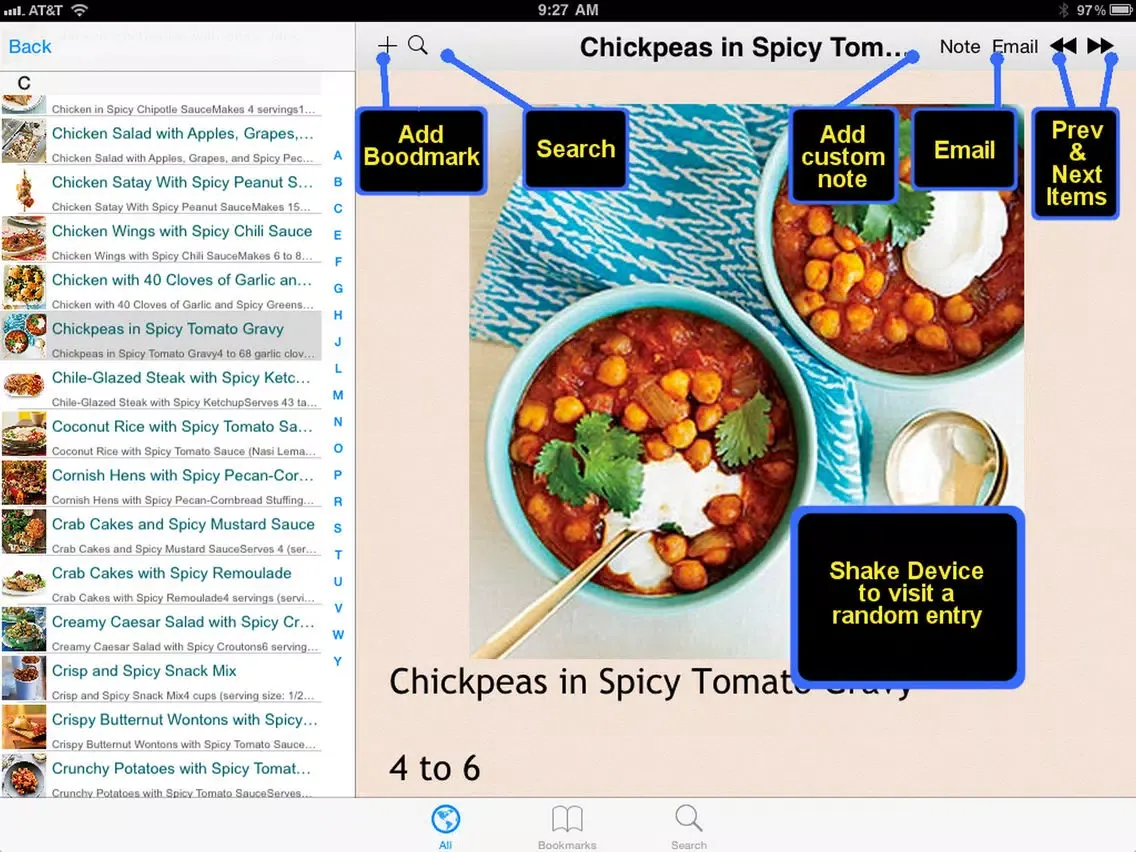 Screenshot di 470 Spicy Recipes iPad 