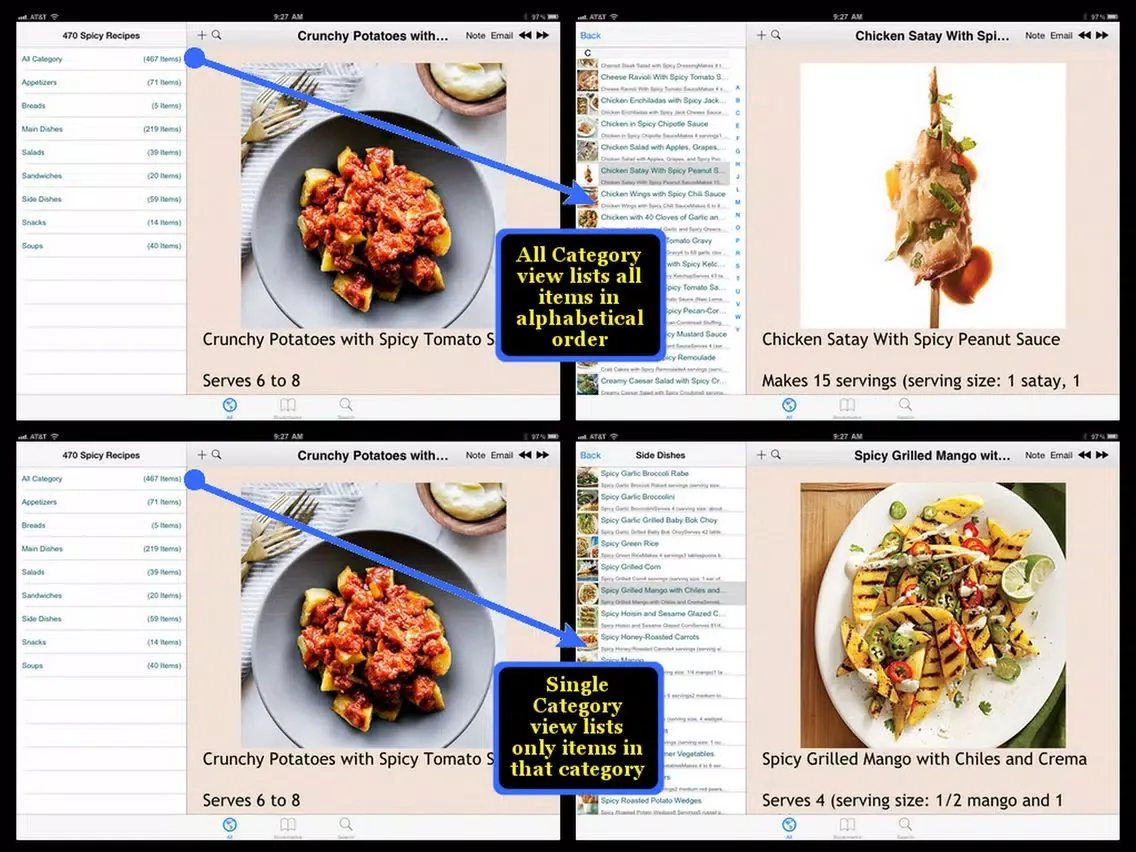 Screenshot di 470 Spicy Recipes iPad 