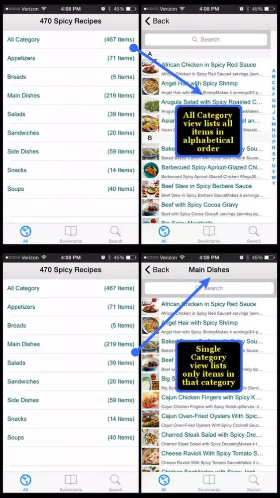 Screenshot di 470 Spicy Recipes