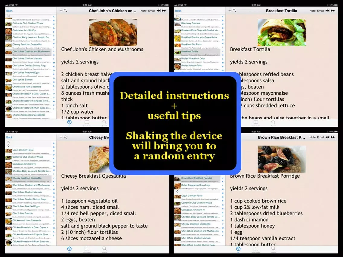 صور Meal for 2 Recipes iPad 